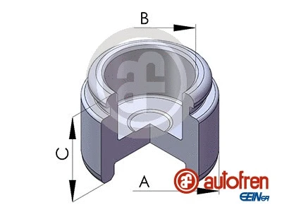 Piston, brake caliper (D025661)