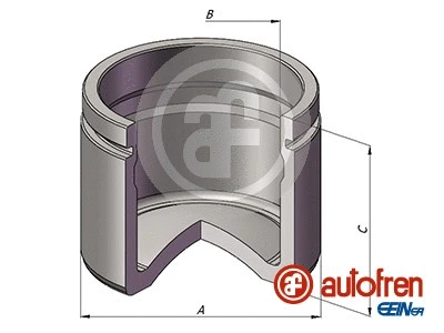 Piston, brake caliper (D025559)