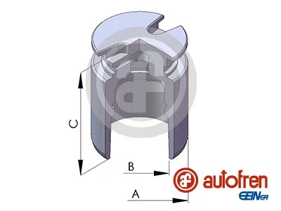 Piston, brake caliper (D02554)