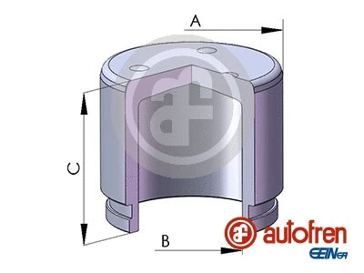 Piston, brake caliper (D025223)