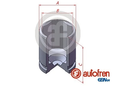 Piston, brake caliper (D025543)