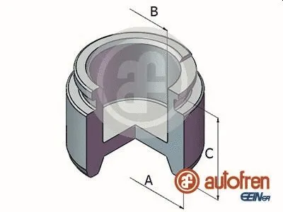 Piston, brake caliper (D025391)