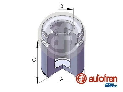 Piston, brake caliper (D02577)