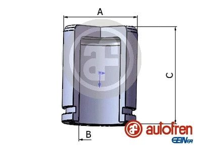 Piston, brake caliper (D025317)
