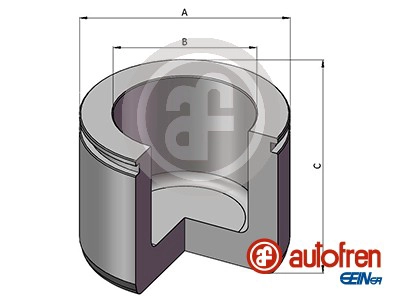 Piston, brake caliper (D025878)