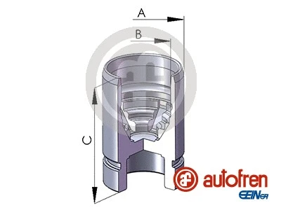 Piston, brake caliper (D02589)