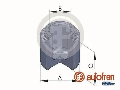 Piston, brake caliper (D02552)