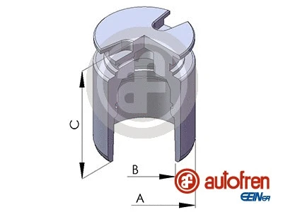 Piston, brake caliper (D025102)