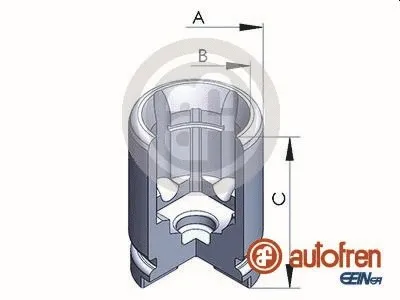 Piston, brake caliper (D02526)
