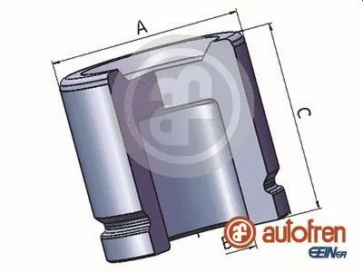 Piston, brake caliper (D025390)