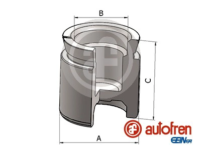 Piston, brake caliper (D025861)
