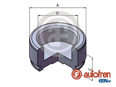 Piston, brake caliper (D025443)