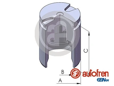 Piston, brake caliper (D025758)