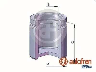 Piston, brake caliper (D02520)