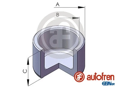 Piston, brake caliper (D025130)