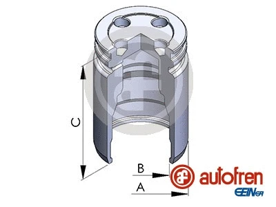 Piston, brake caliper (D025241)