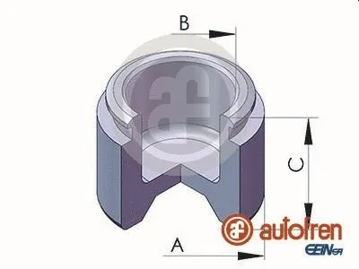 Piston, brake caliper (D02522)