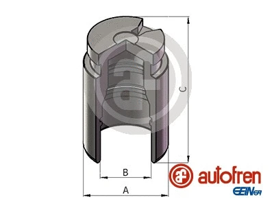 Piston, brake caliper (D025716)