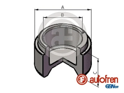 Piston, brake caliper (D025519)