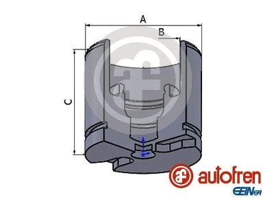 Piston, brake caliper (D025256)