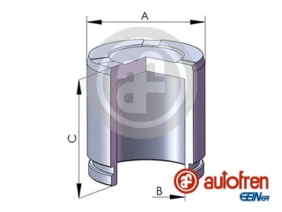 Piston, brake caliper (D025430)