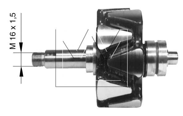 Rotor, alternator (088089776)