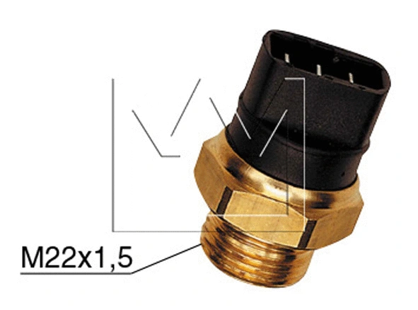 Sensor, coolant temperature (090605221)