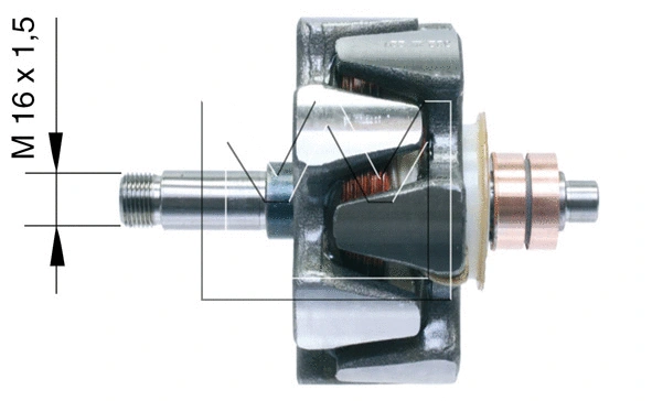 Rotor, alternator (088090221)