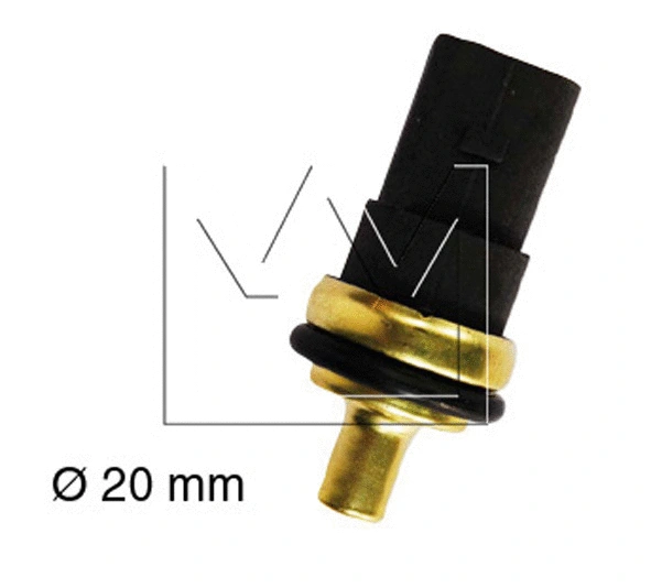 Sensor, coolant temperature (090600781)