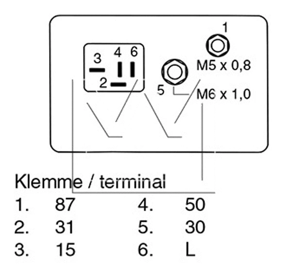 Relay, glow plug system