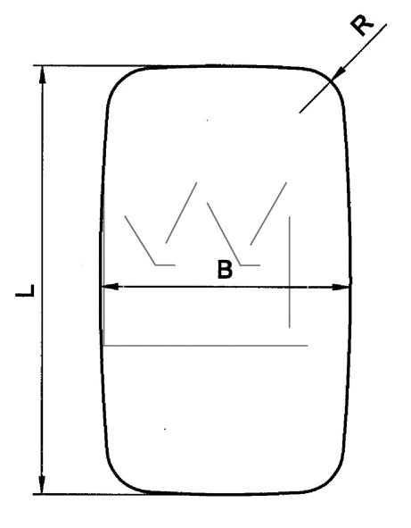 Mirror Glass, exterior mirror (098390370)