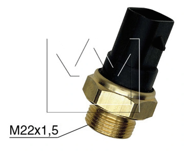 Sensor, coolant temperature (090605731)