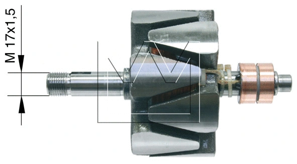 Rotor, alternator (095855727)