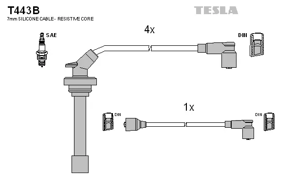 Ignition Cable Kit (T443B)