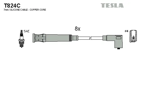 Ignition Cable Kit (T824C)
