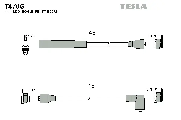 Ignition Cable Kit (T470G)
