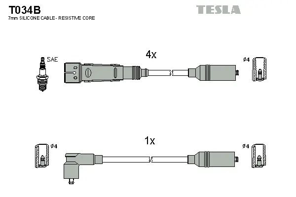 Ignition Cable Kit (T034B)