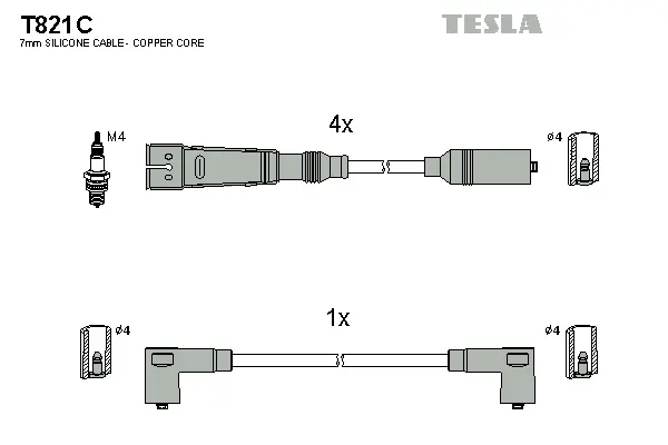 Ignition Cable Kit (T821C)