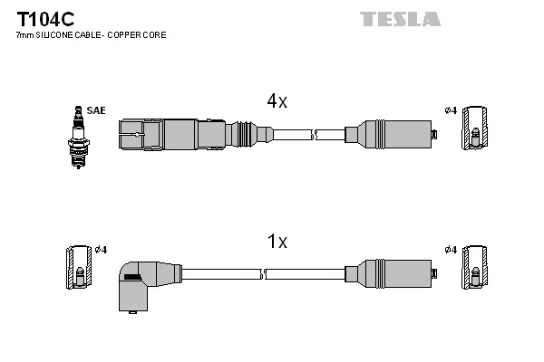 Ignition Cable Kit (T104C)