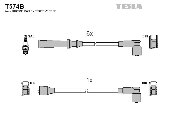 Ignition Cable Kit (T574B)
