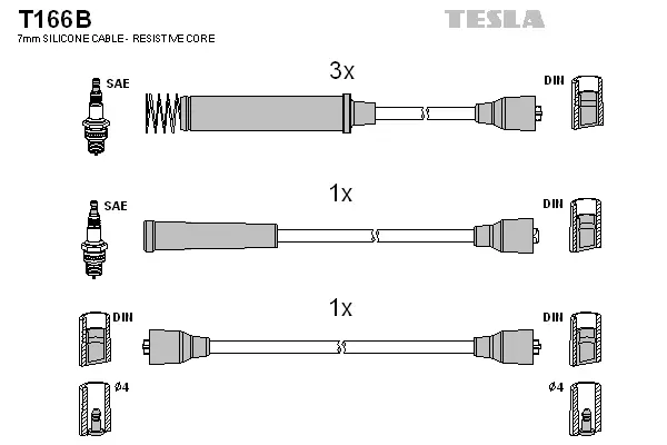 Ignition Cable Kit (T166B)