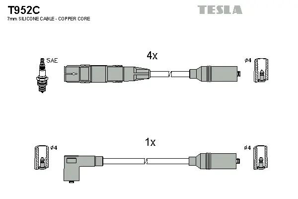 Ignition Cable Kit (T952C)