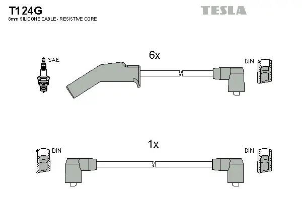 Ignition Cable Kit (T124G)