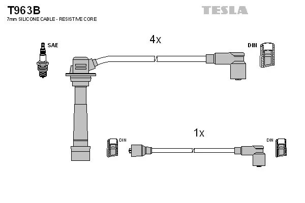 Ignition Cable Kit (T963B)