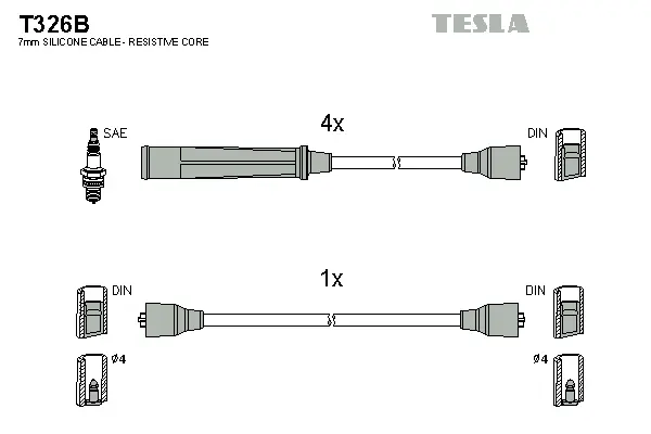 Ignition Cable Kit (T326B)
