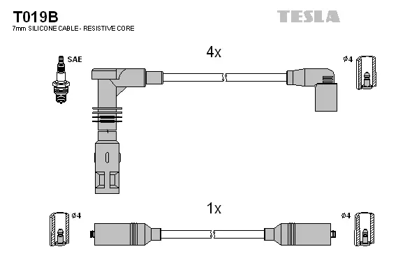 Ignition Cable Kit (T019B)