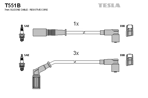 Ignition Cable Kit (T551B)