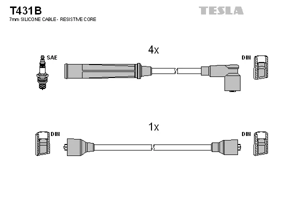 Ignition Cable Kit (T431B)
