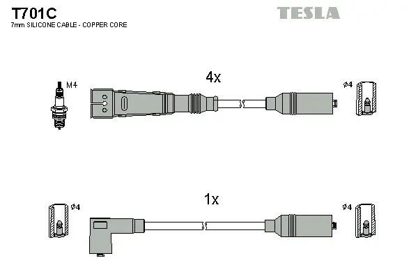 Ignition Cable Kit (T701C)