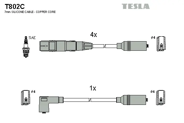 Ignition Cable Kit (T802C)